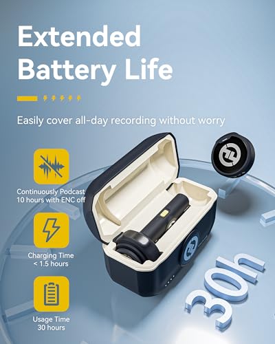 Hollyland Lark M2 Wireless Microphone for iPhone15/16/17&Android, USB C Mini Lapel Microphone Wireless, 1000ft Range, Hi-Fi Audio, Noise Cancellation, 30H Battery for Video Recording, Streaming | 2-Person USB-C Wireless Lavalier with USB-C Receiver, 1000