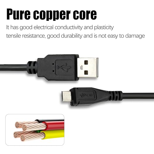 Replacement Micro-USB Fast Charging Cable Compatible with Afterglow Nintendo Switch Wireless Deluxe Controller 500-137,BEBONCOOL B07ST1ZCL1(5FT)