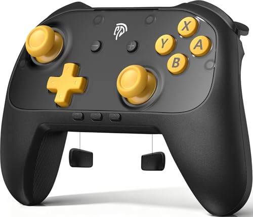 EasySMX S10C Wireless Switch 2 Pro Controller, Hall Effect Joysticks, HD Rumble, Instant Wake-Up, Motion Control, Back Buttons, Turbo, C Button for Switch 2/Switch/PC/iOS/Android - color: Black