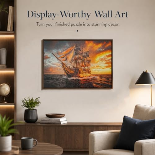 Jigsaw Puzzles for Adults 1000 Pieces Impossible Hard Difficult Challenging Puzzles for Adults 1000pc Puzzles Explore The Sailboat Jigsaw Puzzle 1000 Pieces 28 x 20 inch