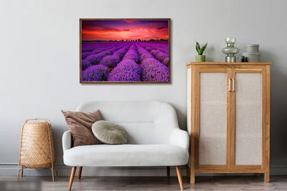 1000 Pieces for Spring Jigsaw Puzzles, Lavender Nature Landscape Flowers Puzzles for Adults, Plants Challenging Funny Puzzles for Friends Family Activity Game Nights Gifts - color: Spring