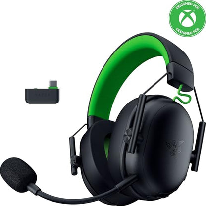 Razer BlackShark V3 X HyperSpeed Wireless Gaming Headset for Xbox: 50mm Drivers - Cardioid Mic - 2.4 GHz, Bluetooth, USB - Works with PC, Mac, PS5, Nintendo Switch - Long Battery Life - Black - color: Black, style: Xbox