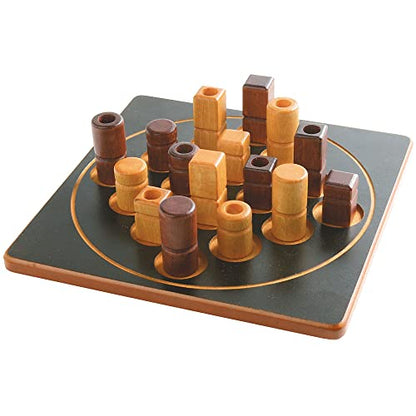 Quarto Mini | Mensa Select Winner | Travel-Friendly Version of The, Wooden Abstract Strategy Game for Kids & Adults | Family Game Night Favorite | Ages 8+ | 2 Players | 15 Min