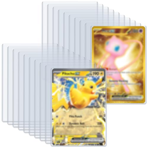 Rainmae 30 Pack 5.9" x 8.1" Jumbo Card Sleeves, Rigid Photocard Protectors for Oversized Trading Cards Sheet Protectors, Paper Sleeves Jumbo Sports Cards Sleeves Hard Plastic Document Holder Protector - size: 5.9" x 8.1"(30 Pcs)