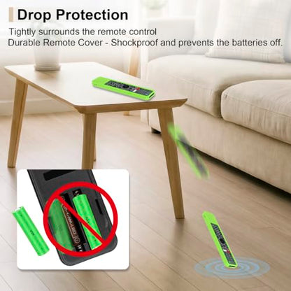 Protective Case for Sony Remote RMF-TX600U RMF-TX500U RMF-TX500E RMF-TX600E | Silicone Cover for Sony RMF-TX621U RMF-TX520U Smart TV Remote Sleeve Skin Waterproof, Anti-slip (Glow in Dark Green) - color: Glow in Dark Green