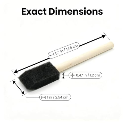 120pcs 1" Foam Brush with High Density Foam, Sponge Brush for Small Project - size: 1inch 120pcs