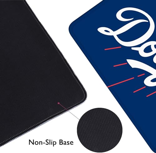 Baseball Mouse Pad Extended Large Gaming Desk Pad 31.5 x 11.8 Inch, XL Mousepad Topographic Mouse Pad with Anti-Slip Rubber Base for Los Angeles Home Office - color: M-los Angeles D