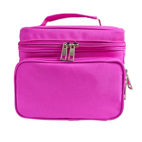 Travel Carrying Case Compatible with Yoto Player Bluetooth Speaker and Headphone Accessories, Card Holder Holds up to 80 Cards with Shoulder Strap, Bag Only (Purple Pink) - color: Purple Pink