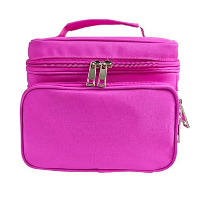 Travel Carrying Case Compatible with Yoto Player Bluetooth Speaker and Headphone Accessories, Card Holder Holds up to 80 Cards with Shoulder Strap, Bag Only (Purple Pink) - color: Purple Pink