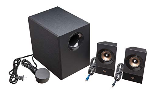 Logitech Z533 2.1 Multimedia Speaker System with Subwoofer | Powerful sound, booming bass, 3.5mm audio and RCA inputs, compatible with PC, PS, Xbox, TV, smartphone, tablet, music player