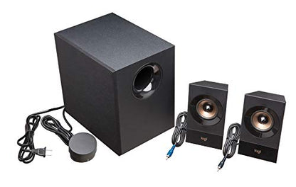 Logitech Z533 2.1 Multimedia Speaker System with Subwoofer | Powerful sound, booming bass, 3.5mm audio and RCA inputs, compatible with PC, PS, Xbox, TV, smartphone, tablet, music player