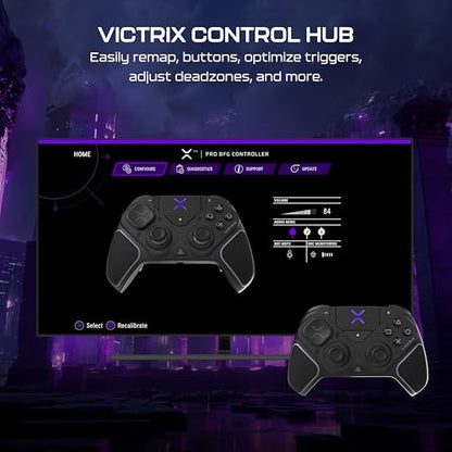 Turtle Beach Victrix Pro BFG Reloaded Wireless Gaming Controller for PS5 | PS5, PS4, PlayStation, PC, Modular, Fightpad Module, Hall-Effect Sticks, Triggers, 4 Remappable Buttons, Esports, Black - color: Black