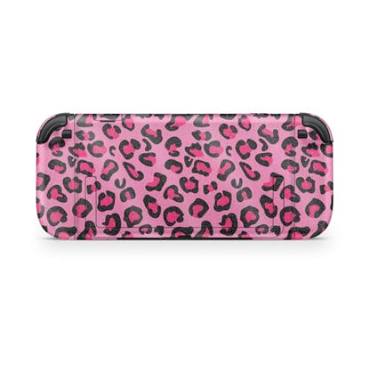 Glossy Glitter Gaming Skin Compatible with Nintendo Switch 2 Console Only - Pink Leopard - Premium 3M Vinyl Protective Wrap Decal Cover - Easy to Apply | Crafted in The USA by MightySkins - color: Pink Leopard, size: Switch 2 Console Skin Only, style: Glo