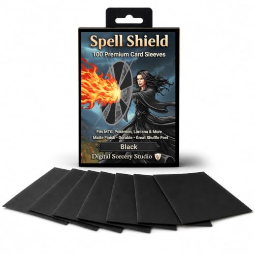 Card Sleeves – Perfect Fit for TCG, MTG, Giada Font of Hope & Angel Commander Decks - Premium Standard Card Sleeves for Magic The Gathering (Black) - color: Black