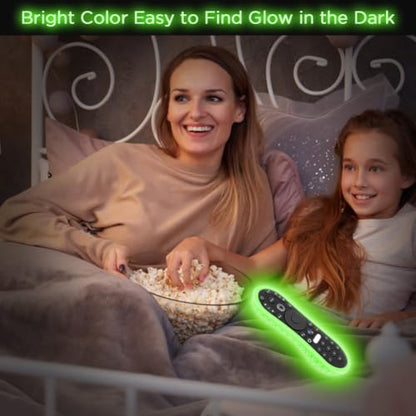 Silicone Case for TiVo Stream 4K Remote, Anti-Slip Shockproof Protective Cover for TiVo Stream Remote Controller Sleeve Protector Skin (Glow Green) - color: Glow Green