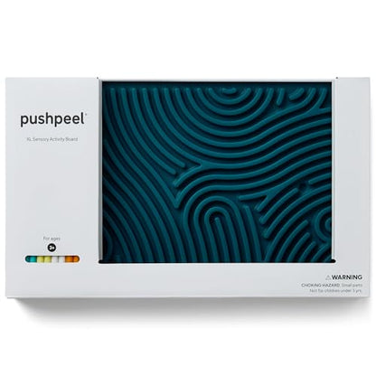 Pushpeel XL Sensory Activity Board – Expandable Silicone Fidget Toy for Stress, Anxiety, ADHD & Autism – Modular, Silent, No Mess - Spruce - color: Spruce