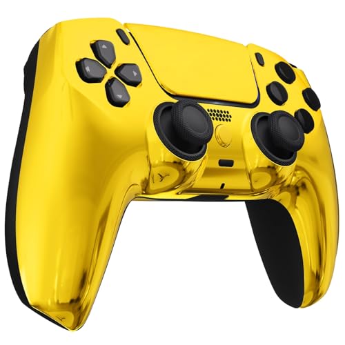 MODDEDZONE M Series Custom controller for PS5 - Wireless, OEM-Quality Custom Designs for Playstation 5 Controller- Diverse & Unique Styles for Enhanced Gaming (Chrome Gold) - color: Chrome Gold