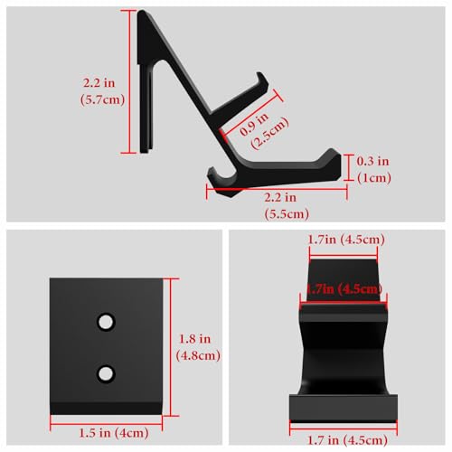 Linkidea Controller & Headset Wall Mount, Compatible with PS5, PS4, Xbox Series X|S, Xbox One, Wall Holder for Gaming Controllers and Headphones, Black