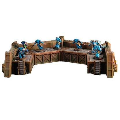 Forward Guard Defense Wall Miniature Terrain for Wargames and RPGs 28/32mm Scale