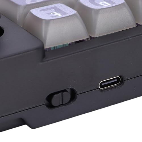 One Handed Mechanical Keyboard, 12 Key RGB Programmable Macro Keypad with Hot Swappable Switches, Knob and 2.4G Bluetooth Wired Connection for Gaming PC