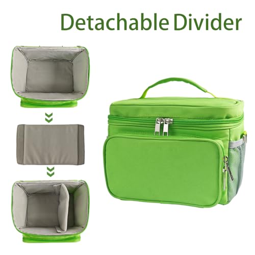 Travel Carrying Case Compatible with Yoto Player Bluetooth Speaker and Headphone Accessories, Card Holder Holds up to 80 Cards with Shoulder Strap, Bag Only (Green) - color: Green