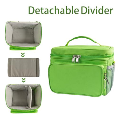 Travel Carrying Case Compatible with Yoto Player Bluetooth Speaker and Headphone Accessories, Card Holder Holds up to 80 Cards with Shoulder Strap, Bag Only (Green) - color: Green