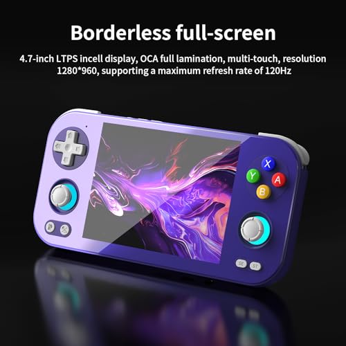 Anbernic RG 476H Retro Handheld Game Console RG 476H Retro Game Console 4.7 inch IPS Multi-Touch Screen Android 13 Unisoc T820 Processor RG476H Support 1080p DP Output WiFi Bluetooth Indigo - style: Indigo