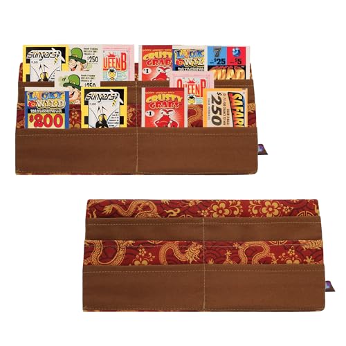 Holder for Playing Cards and Bingo Pull Tabs, Foldable Hands Free for Kids and Adults (Year of The Dragon) - color: Dragon