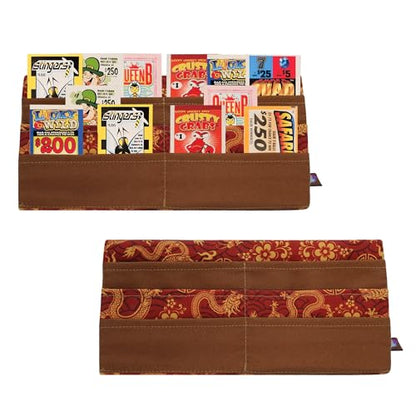 Holder for Playing Cards and Bingo Pull Tabs, Foldable Hands Free for Kids and Adults (Year of The Dragon) - color: Dragon