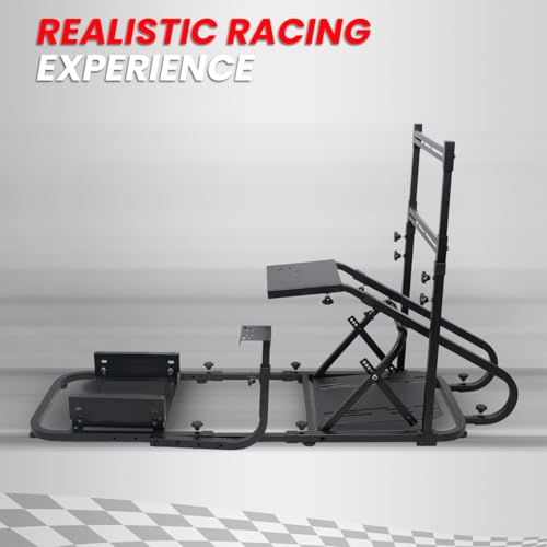 ciwucseat Racing Simulator Cockpit with Monitor Mount, Sim Racing Cockpit, Racing Wheel Stand Compatible with Fanatec, Thrustmaster, Logitech, Moza Racing Games on PS5, PS4, Xbox and PC - color: Cockpit