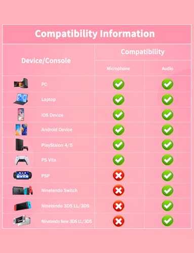 Gaming Headset with Microphone, Cat Ear Headphones for PC Laptop PS4 PS5 Xbox Switch, Pink, Rainbow RGB Lighting & Virtual Surround Sound, 3.5mm Wired Over Ear Headphones, Ergonomic - color: Pink Cat Ear