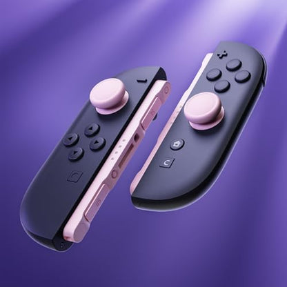 eXtremeRate Replacement 3D Joystick & Thumb Grips & Side Rail Shell Buttons for Nintendo Switch 2 JoyCon, Console Rail Stickers Left Right Analog Thumbsticks Caps for Switch 2 - Cherry Blossoms Pink - color: Cherry Blossoms Pink