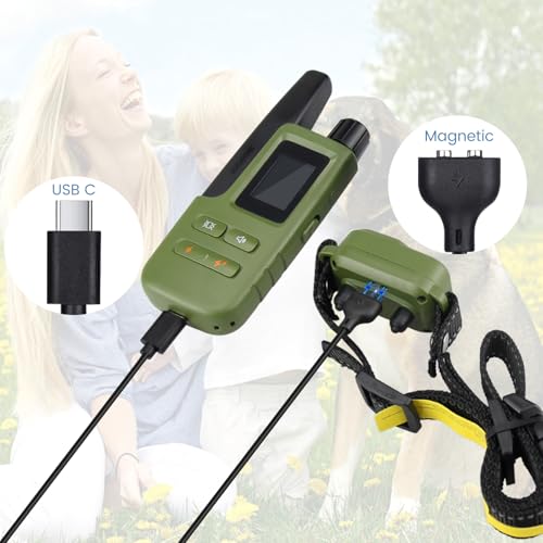 2-Pack Dog Training Collar Charger for Jugbow Shock Collar, 2-in-1 Magnetic and USB C Charging Cable with Power Adapter - size: 3 ft cable with adapter