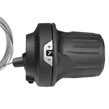 7 Speed Bike Shifter, SL-RV200-7 Speed Shifter Lever Bicycle Twist Grip Thumb Gear Shifter for MTB Folding Mountain Bike - size: RV200-7R