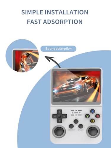 [3 Pack] Screen Protector for R36S Handheld Game Consoles 3.5 Inch Tempered Glass Film, Screen Protector for R36S/R35S/RGB20S Handheld Gaming Anti-Scratch & Sensitive & 9H Hardness