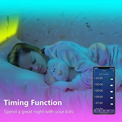 GUPUP 200 FT LED Strip Lights,Color Changing LED Lights for Bedroom,Built-in-Mic,Music Sync Tape Lighting,Phone Smart Controlled(APP+Remote+Mic) | Built-in-Mic,Music Sync Tape Lighting,Phone Smart Controlled(APP+Remote+Mic) - size: 200 ft Bluetooth