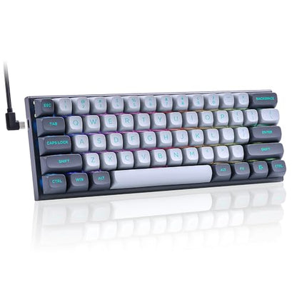 E-YOOSO Hz-61 60% Wired RGB Gaming Keyboard, Magnetic Switch, Hot-Swap | 8000Hz polling, rapid trigger, DKS/MT/TGL, 14 RGB modes, double-shot PBT keycaps, Type-C detachable, compact design.