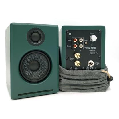 Audioengine A2+ Wireless Computer Speakers – Bluetooth Desktop Speakers | with 24-Bit DAC for PC, Mac, Gaming and Music - Green - color: Matte Green, style: Desktop