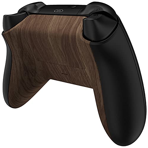 eXtremeRate Custom Back Cover Shell for Xbox Series X & S Controller, Wood Grain Replacement Controller Battery Cover & Bottom Shell - color: Wood Grain