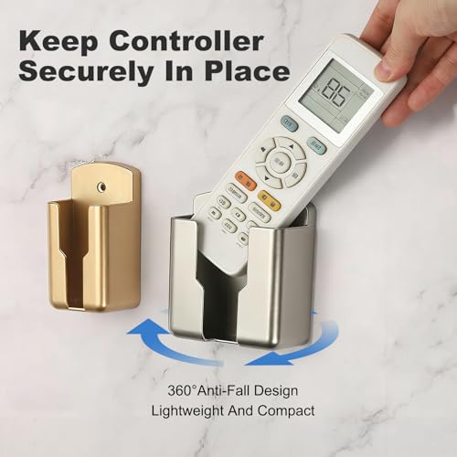 Remote Control Holder Wall Mount, (3.5" x 1.63" x 3.94")-Universal TV AC Remote Controller Organizer Box Air Conditioner Media Player Holder for Home/Office/School, Clear Black