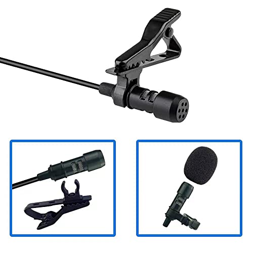 USB Lavalier Microphone, 6.6ft USB Microphone Plug & Play Omnidirectional Lapel Shirt Collar Clip on Mic for PC, Computer, Mac, Laptop, YouTube, Skype, Recording, Podcasting, Gaming