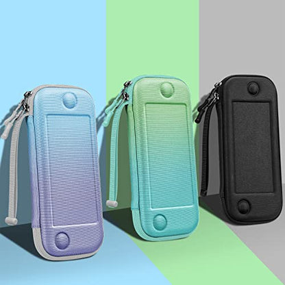 Fintie Slim Carrying Case for Nintendo Switch OLED Model 2021/Switch 2017 - [Slim Fit] Shockproof Protective Travel Storage Bag with 10 Game Cartridges, Darknight - color: Darknight