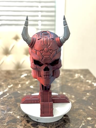 Gaming Headphone & Controller Stand Skull Design – Desk Organizer for Game Controllers & Headsets – 3D Printed Gamer Decor Gift