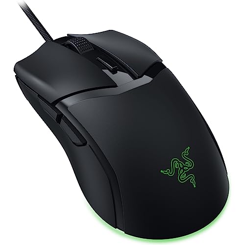 Razer Cobra Wired Gaming Mouse, Gen-3 Optical Switches, 58g, Black | Chroma RGB Lighting with Underglow, Precise 8500 DPI Optical Sensor, 100% PTFE Mouse Feet - color: Black