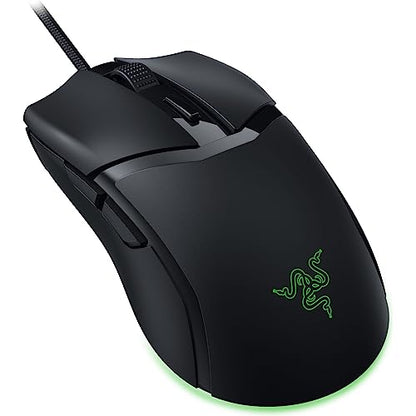 Razer Cobra Wired Gaming Mouse, Gen-3 Optical Switches, 58g, Black | Chroma RGB Lighting with Underglow, Precise 8500 DPI Optical Sensor, 100% PTFE Mouse Feet - color: Black