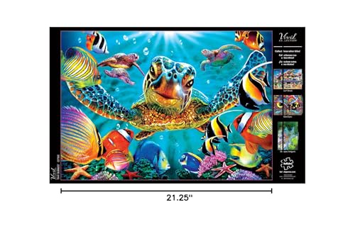 Buffalo Games - Tiny Bubbles - 300 Piece Puzzle for Adults - Oversized, Easy-to-Hold Pieces - Steve Sundram Ocean Scene - Premium Giftable Jigsaw
