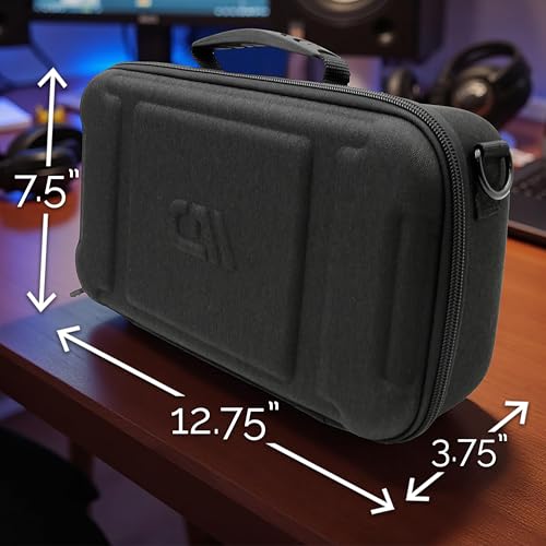 CASEMATIX Carrying Case Compatible with ASUS ROG Xbox Ally X Gaming Handheld PC - Compact Protective Carry Bag with Shoulder Strap for Touchscreen Gaming Console and Accessories