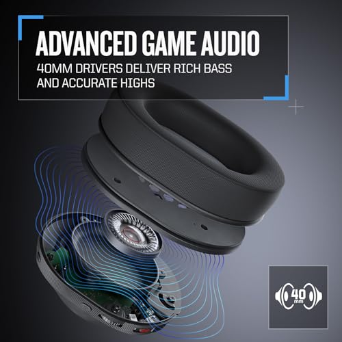 RIG 300 PRO HS Wired Gaming Headset | For PlayStation PS5 and PS4 - Universal 3.5mm compatibility – Flip-to-Stow Mic, 40mm Speakers, 1.2-meter cable - Black - color: Black