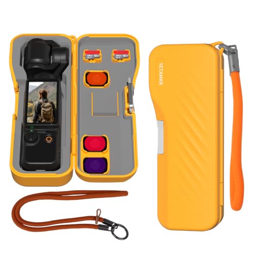 Portable Hard Case for DJI Osmo Pocket 4/3 Xtra Muse Camera Accessories(Short-sleeved yellow) - color: Short-sleeved yellow