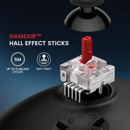 GameSir G7 HE Wired XBOX Controller,Hall Effect Sticks | Officially licensed Controller for XBOX Series X|S, XBOX One, Windows 10|11, PC, Video Game Controller - color: Black